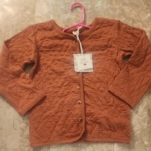 Kate Quinn Terracotta Quilted Cardigan